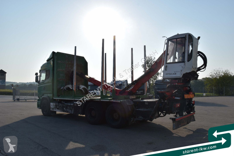 Camion Scania R580 V8 6x4 alfinger Kabinenkran...