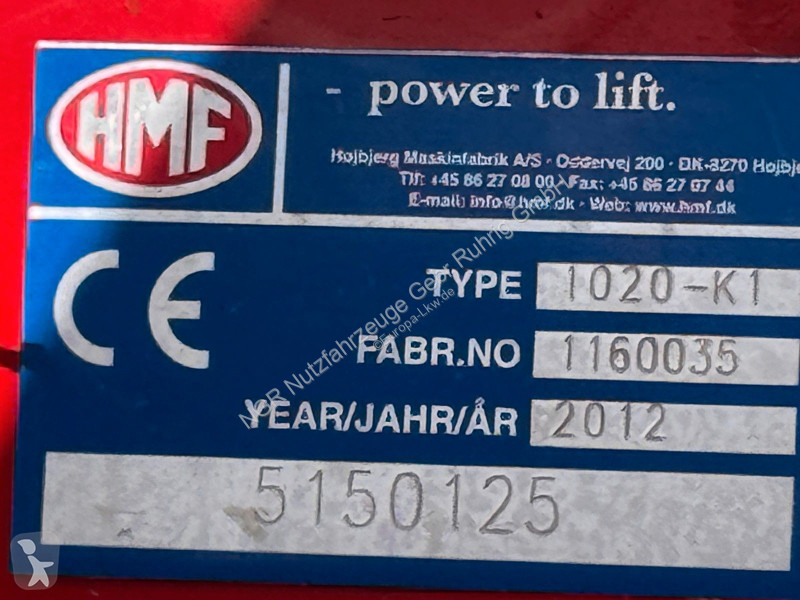 HMF 1020K1 & Hyva 3 Seitenkipper truck