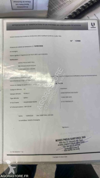 Lastbil Renault KERAX