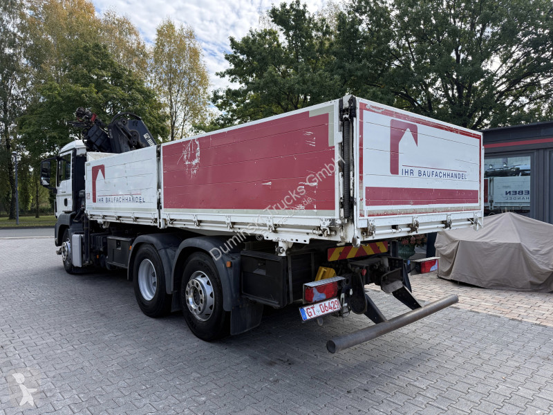 شاحنة MAN TGS 26.400 6X2 Kipper mit Kran Hiab...