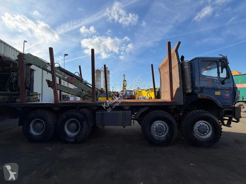Lastbil Mercedes 3538 Open Box With Crane - 8x8...