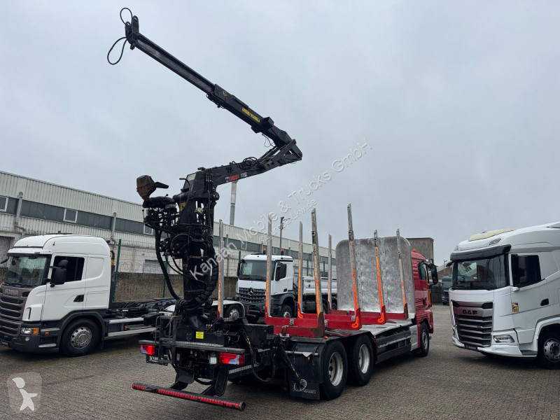 Lastbil MAN 33.500  6x4 Holztransporter Kran...