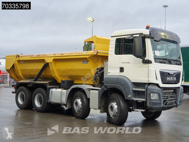 Lastbil MAN TGS 8X4 15m3 tipper steel...
