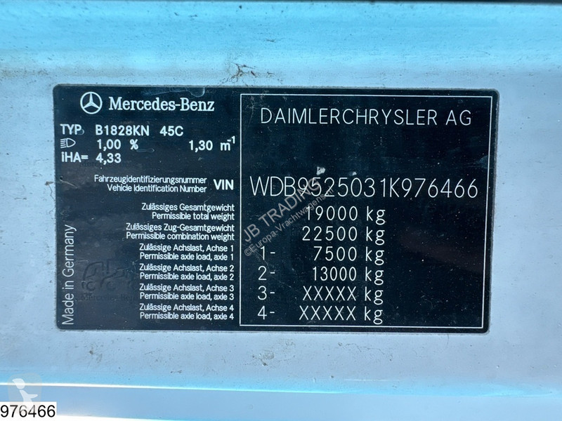 Béton Mercedes 1828 EURO 3, Steel suspension,...