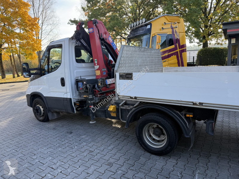Teherautó Iveco 70-180 Kran HMF 710 + Auflieger