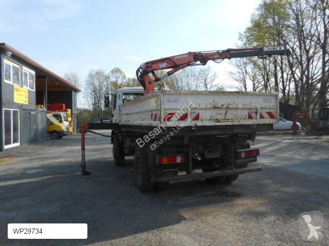 Kamion Mercedes Allradkipper mit Kran MB AK