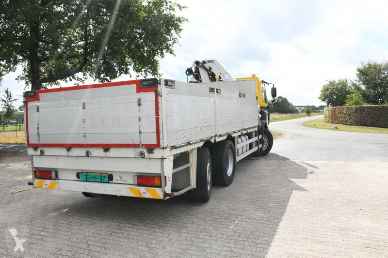 Used DAF flatbed truck 6x2 Diesel Euro 5 crane n°7943709