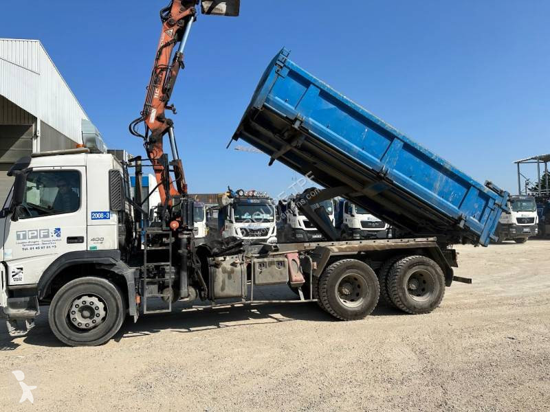 Camion Volvo Bi Benne Marrel Fm 400 6x4 Gazoil Euro 4 Grue Occasion N°9372011 0243