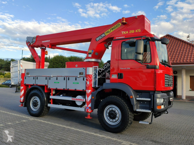 Camion MAN TGM 4x4 Zwyżka Bison Palfinger TKA...