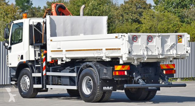 Camion DAF 75310 Kipper 4,30 m + KRAN * TOPZUSTAND