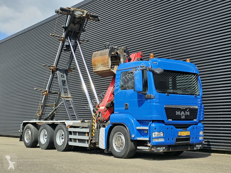 Kamion MAN 35.400 8x4-4 / PALFINGER Z CRANE +...