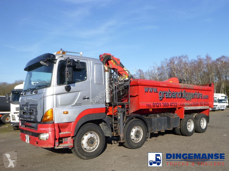 Camion Hino FY1EUKA 8x4 tipper RHD + Palfinger...
