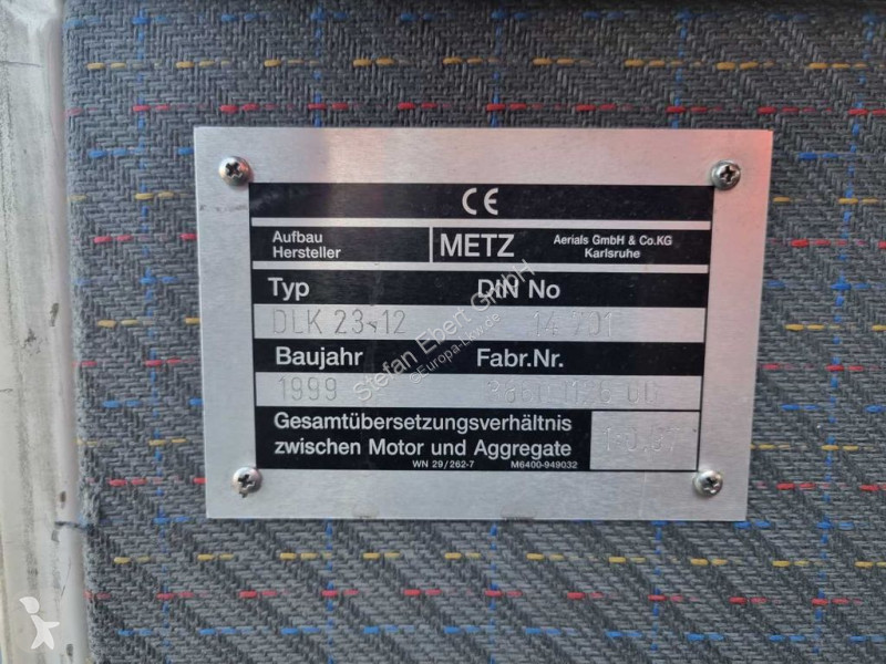 Kamion MAN LC Metz DLK 23-12 Feuerwehr Drehleiter