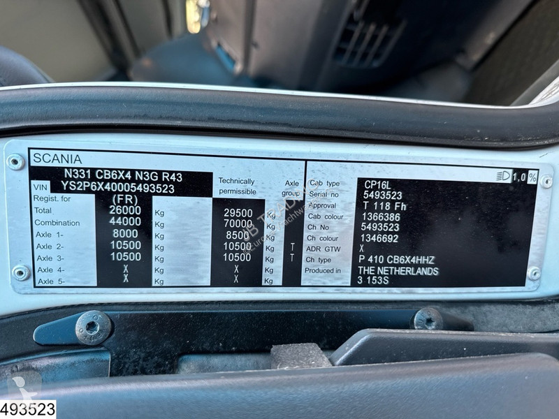 Camion Scania 410 6x4, EURO 6, Hiab, Remote,...
