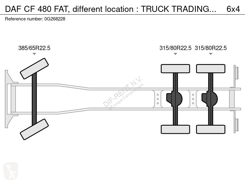 Lastbil DAF CF 480 , different location : TRUCK...
