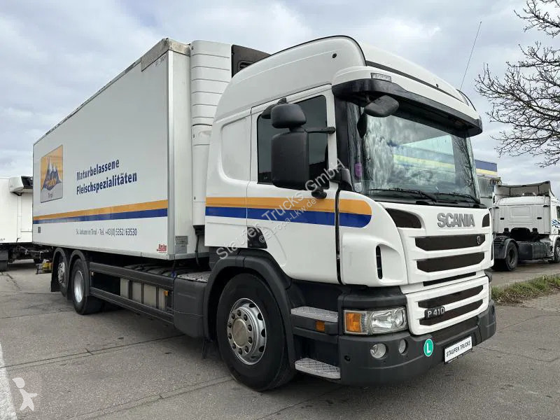 Kamion Scania P410 6x2 Fleisch KW Rohrbahnen...