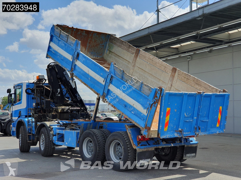 Camion Scania 420 8X4 15m3 tipper Hiab 144...