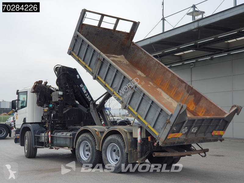 Camion Scania P94 6X4 Hiab 330-4 Kran Crane 9m3...
