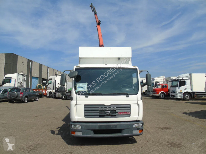 Lastbil MAN 8.180 + PALFINGER + GLASS TRUCK +...