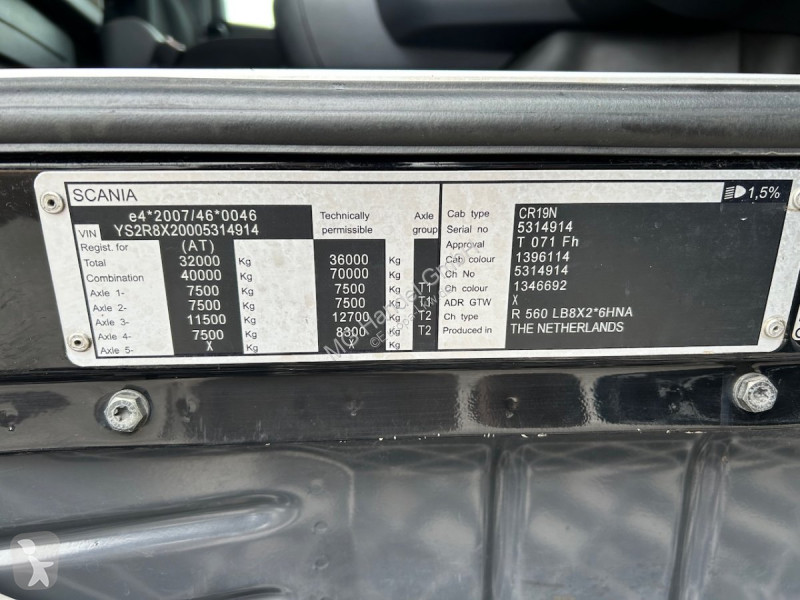Camion Scania R560 8x2, Schrottkran, E5,...