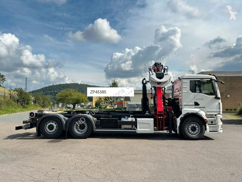 Kamion MAN TGS 26.470 6x2 Abrollkipper + Kran...