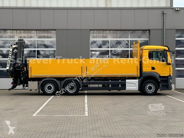 Lastbil MAN TGS 26.430 6x2-4 Pritsche mit FASSI...