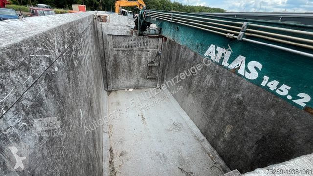 Lastbil MAN TGS Müllwagen Glas Kran Kipper
