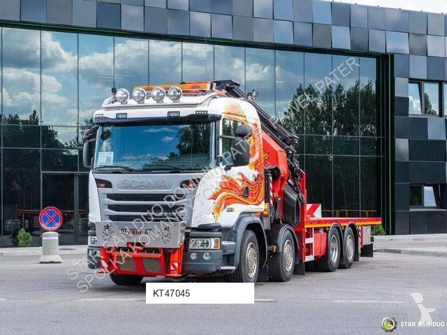 Camion Scania G450 8x2 PALFINGER PK 85002 Fly...