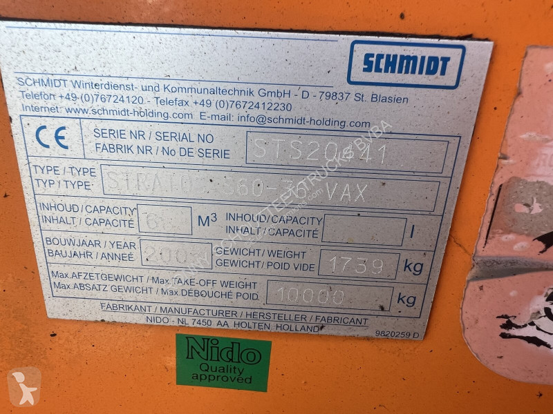 Attrezzature automezzi pesanti Schmidt Stratos...