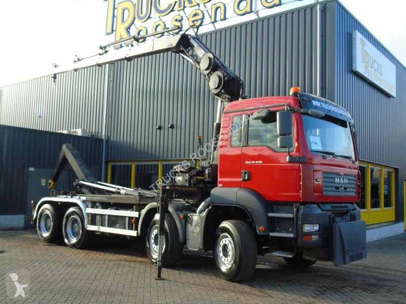 Camión MAN 41.440 8X4 + HIAB 166 E-3 HIPRO +...
