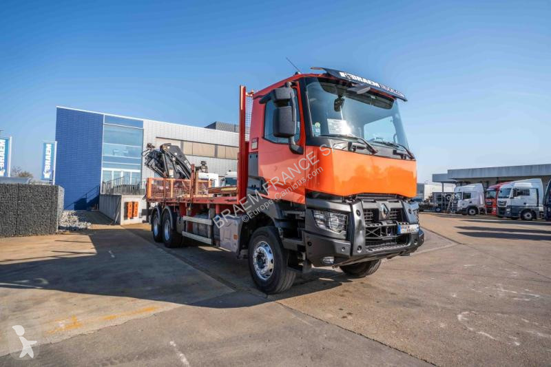 شاحنة Renault  K380 DXI -6x4+HIAB 21 T/m+4 EXT