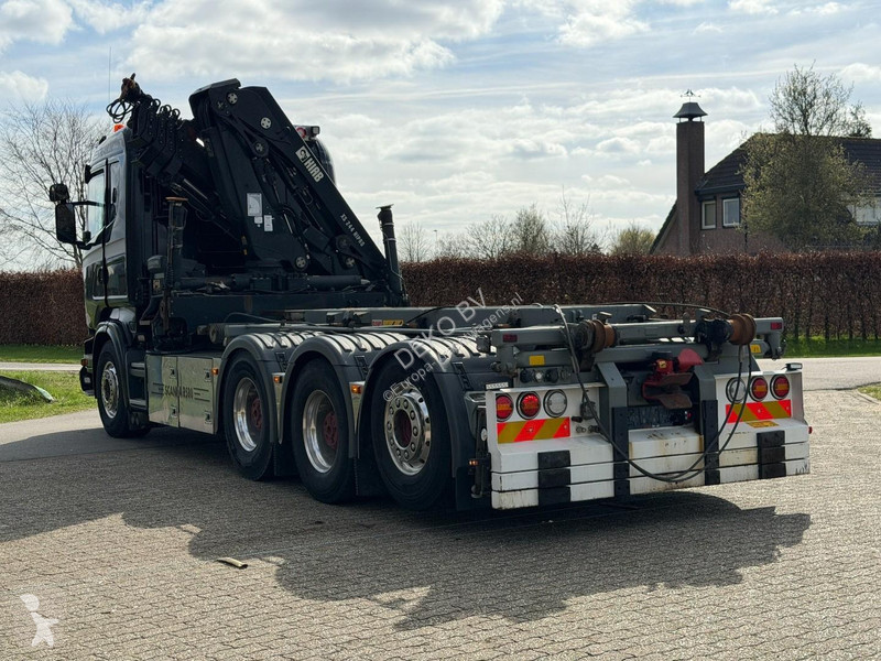شاحنة Scania R580 V8 8x4 !!TRIPE HIAB 24 TM...