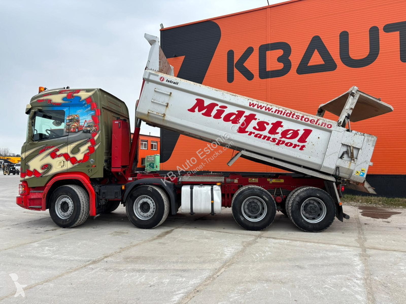 شاحنة Scania R 520 8x4 RETARDER / FU STEE / BOX...