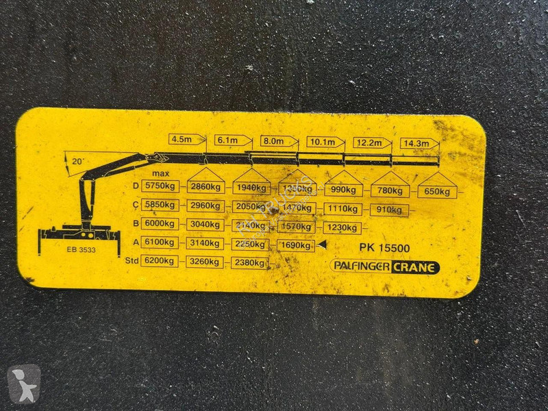 شاحنة DAF 85410 6X4 - EURO 5 + PALFINGER...