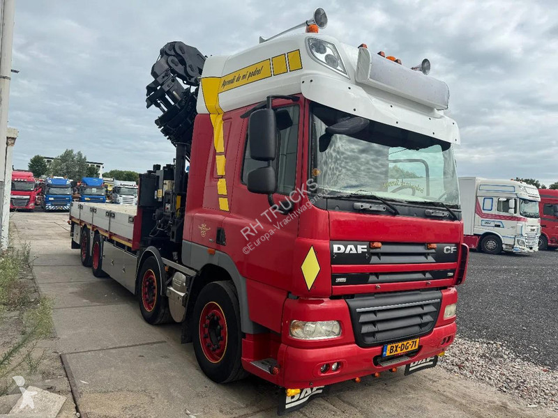 شاحنة DAF 85460 8X2 HIAB 477E-7 + JIB 75X +...