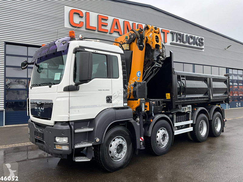 Kamion MAN TGS 8x4 Effer 47 Tonmeter laadkraan...