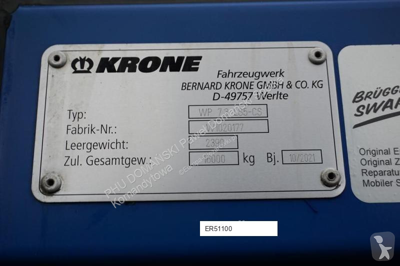 شاحنة Krone ZABUDOWA / BDF / FIRANKA / DŁ. 7,3...