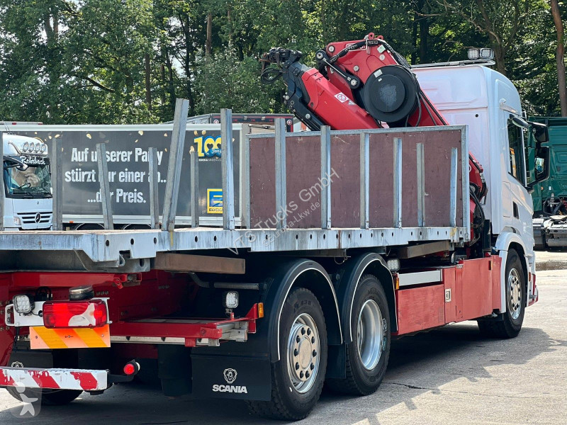 شاحنة Scania 410 6x2 BDF-ritsche mit Fassi...