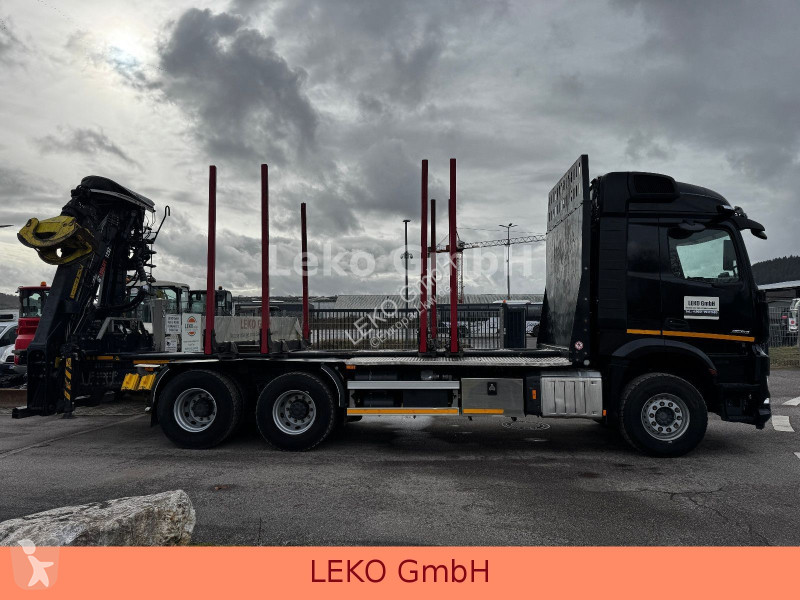 شاحنة Mercedes 2653 Mit Kran Loglift 125Z Holz LKW