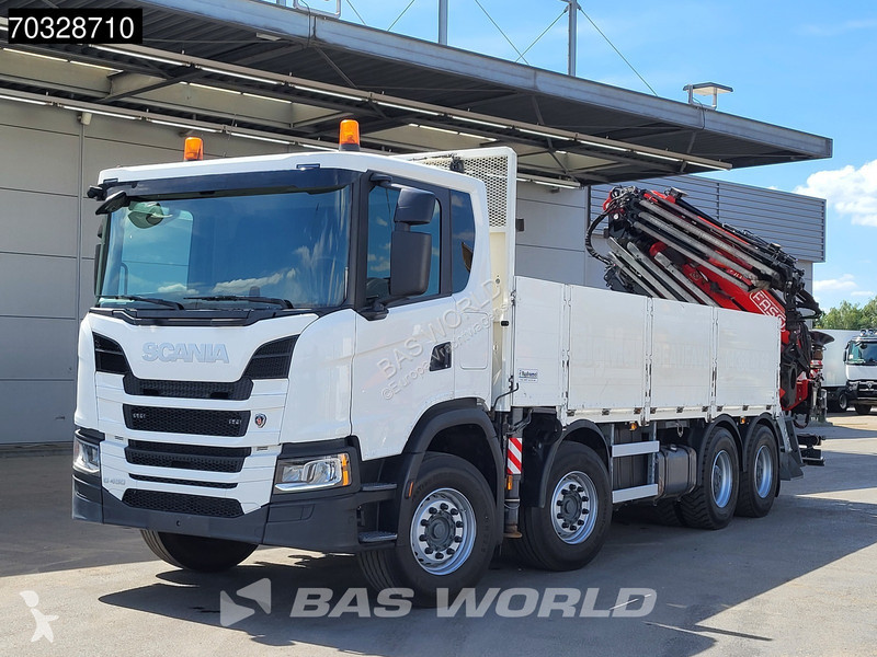 شاحنة Scania 450 8X4 FASSI F710RA.2.25 Crane...