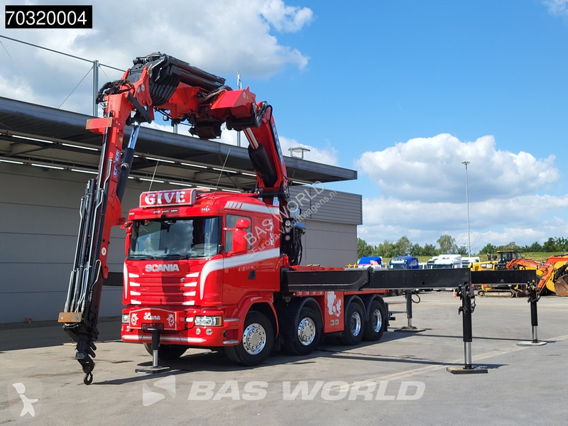 شاحنة Scania 490 8X4 EFFER 1750/8S + JIB 6S...