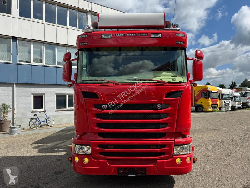 شاحنة Scania R520 V8 8X2 EURO 6 KIPPER + HMF...