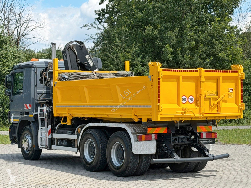 شاحنة Mercedes ACTROS * KIPPER 4,80 + KRAN/FUNK...