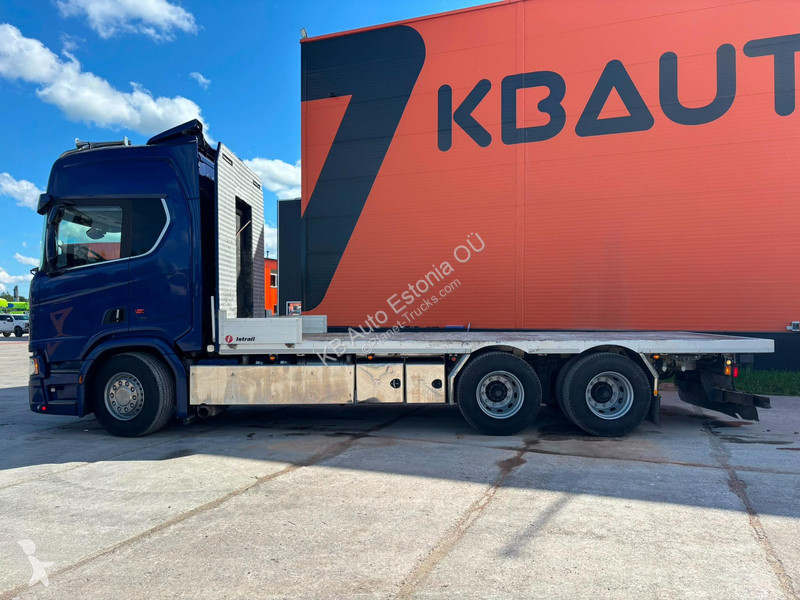 شاحنة Scania R 650 6x4 RETARDER / PATFORM =6851 mm