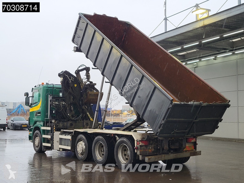 شاحنة Scania R440 8X2 alfinger Q150Z82 Kran...