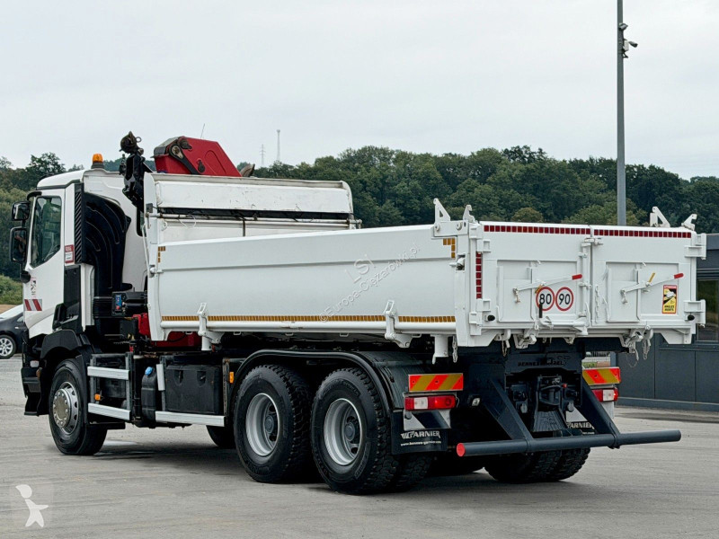 شاحنة Renault C 380* KIPPER 5,20 m* KRAN/FUNK *...