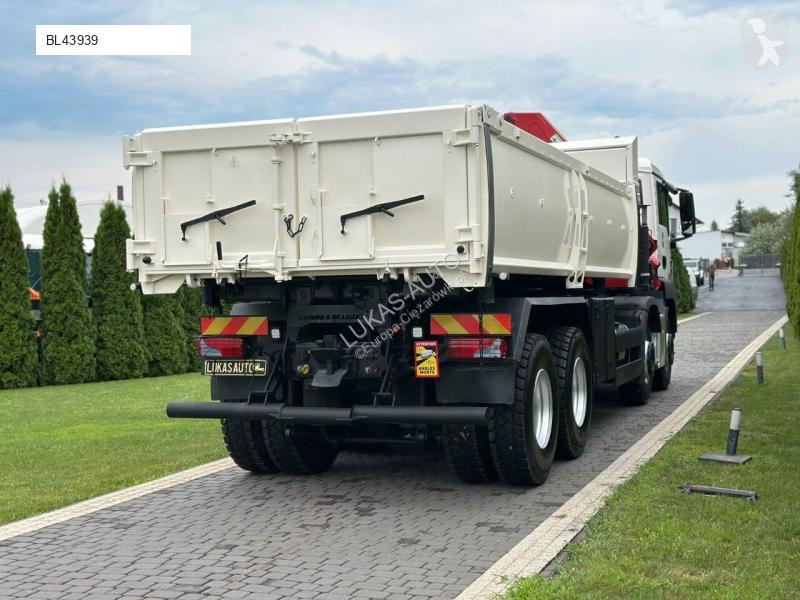 شاحنة MAN TGS 440 / 8x4 /CRANE HMF 1530/ TIPPER