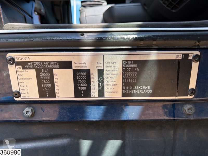 شاحنة مقطورة Scania R 410 6x2, EURO 6, Combi,...