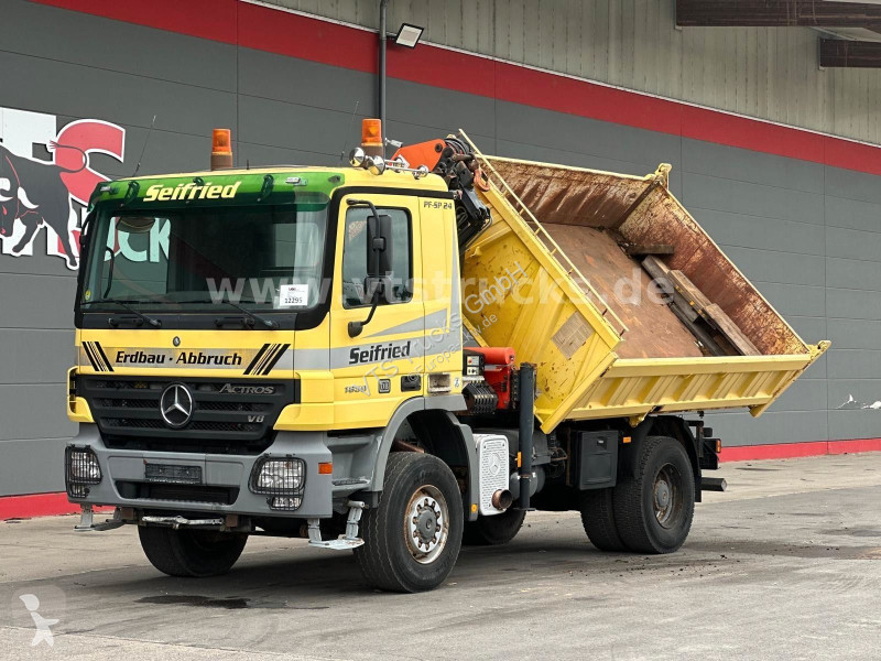 Camion Mercedes 1850 V8 MP2 4x4 BB Meiller-DSK,...
