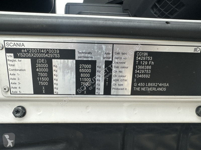 شاحنة Scania G 450 6x2/4 G 450 6x2/4,...